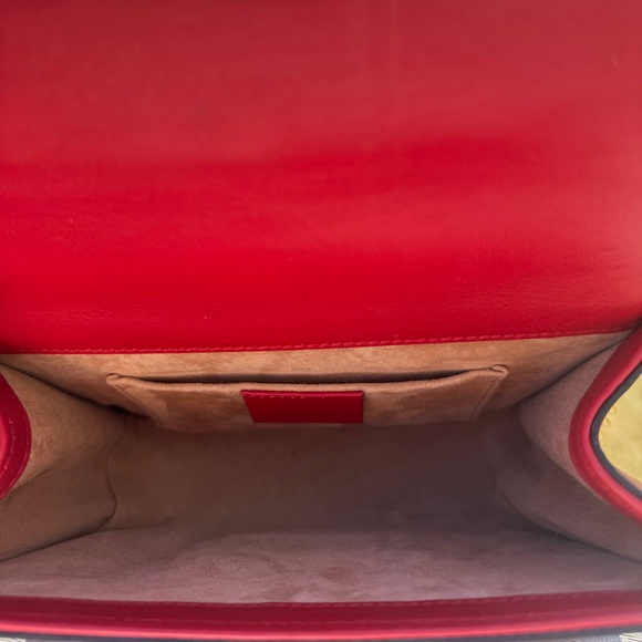 Gucci Padlock Red Studded Calfskin Shoulder Bag with COA - Picture 7 of 7